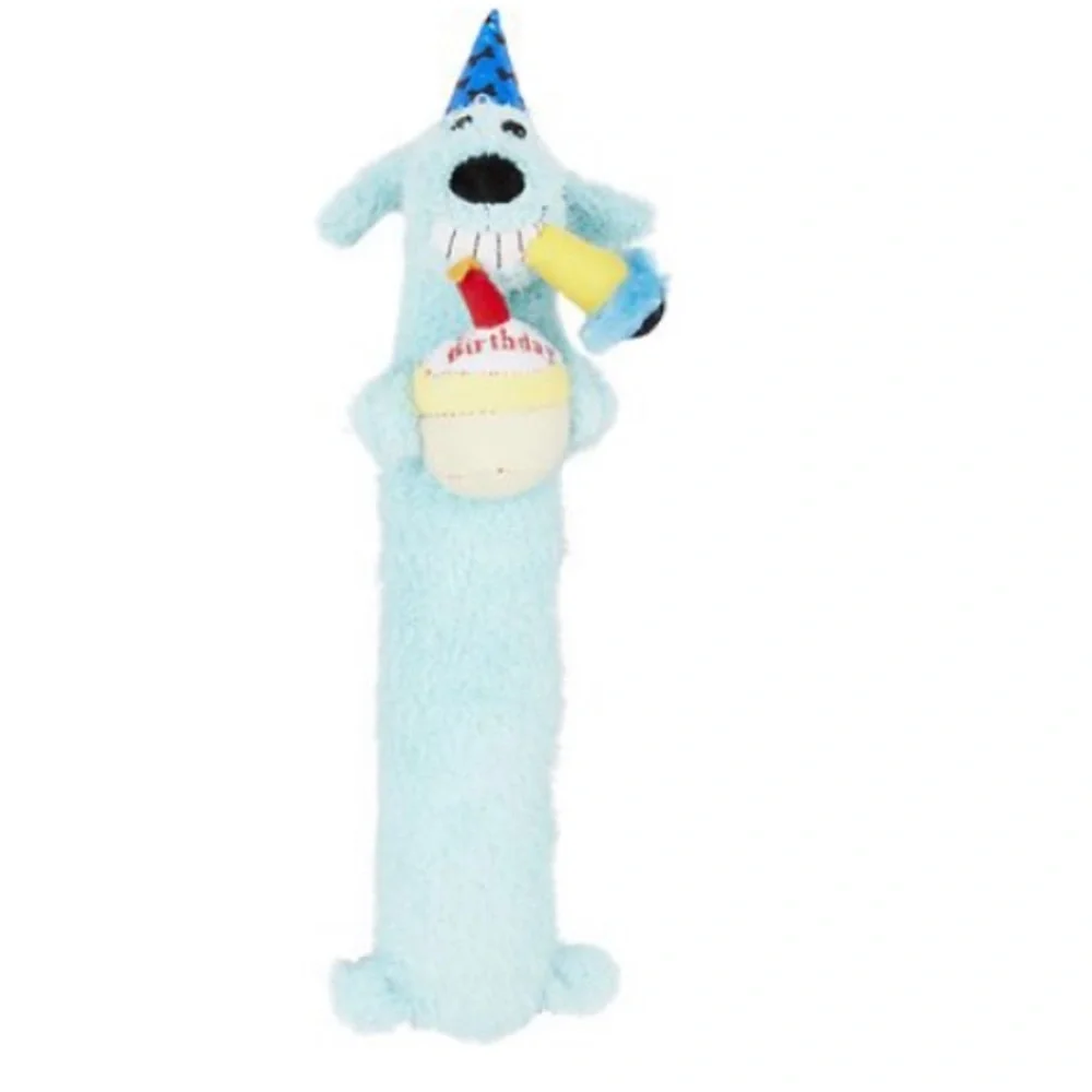 Dog‎ Toy Birthday Loofa Blue Multipet 12 in